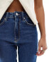 Фото #5 товара Stradivarius Petite slim mom jean with stretch in indigo blue