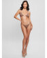 Фото #2 товара Women's Rhinestone Triangle Bikini Top