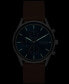 ფოტო #5 პროდუქტის Men's Hoist Chronograph Brown Leather Watch 42mm