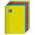 Фото #1 товара Тетрадь OXFORD Write & Erase Разноцветная Din A4 4 Предмета 80 Листья