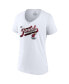 ფოტო #2 პროდუქტის Women's White Miami Heat 2023 NBA Eastern Conference Champs Locker Room T-shirt