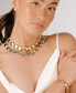 ფოტო #2 პროდუქტის Polished Rhodium Pebble Choker Necklace