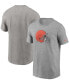 ფოტო #1 პროდუქტის Men's Heathered Gray Cleveland Browns Primary Logo T-shirt
