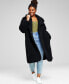 Фото #1 товара Women's Plus Size Notch-Collar Teddy Coat, Created for Macy's