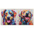 Фото #1 товара Картина Home ESPRIT современный Пёс 80 x 3 x 80 cm (2 штук)