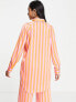 Фото #4 товара Y.A.S stripe shirt co-ord in pink