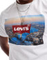 Levi's batwing logo London print t-shirt in white