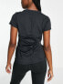 Фото #4 товара Nike Training essential swoosh t-shirt in black