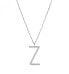 Z Cubica Silver Pendant Necklace RZCU26 (Chain, Pendant)