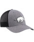 Men's Charcoal Arkansas Razorbacks Carbon Trucker Adjustable Hat