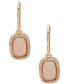 ფოტო #1 პროდუქტის Gold-Tone Pavé & Stone Drop Earrings