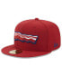 Фото #1 товара Men's Red Lehigh Valley IronPigs Authentic Collection Alternate Logo 59FIFTY Fitted Hat