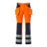 MASCOT Safe Compete 09131 Hanging Pockets Big work pants Hi-Vis Orange / Navy, 45 - фото #1