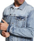 ფოტო #3 პროდუქტის Men's Dean Textured Yoke Denim Jacket