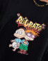 ASOS DESIGN unisex oversized t-shirt in black with Rugrats graphic prints