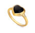 Фото #1 товара Jac Jossa Soul DR231 Gold Plated Diamond Onyx Ring