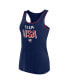 Фото #2 товара Women's Navy Team USA Center Bold Tank Top