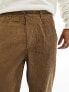 Фото #3 товара Farah hawtin corduroy tapered cropped trousers in brown