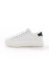 Tommy Jeans clean platform trainers in white and black