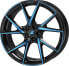 Фото #6 товара Колесный диск литой Alutec ADX.01 racing-black frontpoliert blue 8.5x20 ET45 - LK5/112 ML70.1