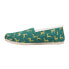 Фото #3 товара TOMS Alpargata Graphic Cozy Slip On Womens Green Flats Casual 10019281T