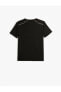 Фото #2 товара 4sam10036nk 999 Siyah Erkek Polyester Jersey Kısa Kollu T-shirt