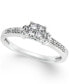 ფოტო #1 პროდუქტის Diamond Promise Ring in 10k White gold (1/4 ct. t.w.)