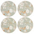 CREATIVE TOPS Duck Egg Floral Premium Pack Of 4 Round Coasters