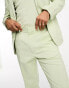 Фото #5 товара ASOS DESIGN flare suit trousers in pale green