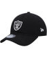 Фото #1 товара Youth Boys Black Las Vegas Raiders Main Core Classic 2.0 9TWENTY Adjustable Hat