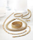 ფოტო #6 პროდუქტის Double Row Twisted Heart Link, 18" Necklace in 14k Yellow Gold