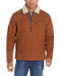 Фото #1 товара Men's Sherpa Lined Canvas Twill Trucker Jacket