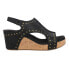 Фото #1 товара Corkys Carley Studded Wedge Womens Black Casual Sandals 30-5316-BOST