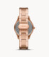 Fossil Damen Armbanduhr Stella Sport Multifunktionswerk Edelstahl roségoldfarben ES5109