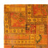 Patchwork Teppich - 295 x 239 cm - braun
