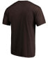 Фото #3 товара Men's Brown Cleveland Browns Primary Logo Team T-shirt