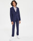 Фото #1 товара Big Boys Mini Check Slim Fit Stretch Suit