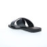 Bruno Magli Amato MB2AMAA0 Mens Black Leather Slip On Slides Sandals Shoes 7