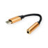 Фото #1 товара ROLINE 12.03.3223 - Black - Gold - USB C - 3.5mm - 0.13 m - Male - Female