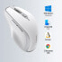 Фото #7 товара Ergonomiczna bezprzewodowa mysz myszka do komputera MU101 Bluetooth 2.4 GHz biała