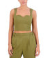 ფოტო #1 პროდუქტის Women's Sweetheart-Neck Crop Top