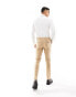 Jack & Jones Premium – Schmal geschnittene Anzughose in Beige