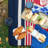 Picknickdecke rot-blau gestreift
