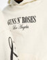 Фото #6 товара ASOS DESIGN unisex oversized hoodie with large Guns N' Roses graphics in beige