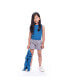 ფოტო #3 პროდუქტის Little Girls Cathy Azure Fine Yarn Eyelet Sweater Tank