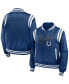 ფოტო #1 პროდუქტის Women's Royal Indianapolis Colts Bomber Full-Zip Jacket