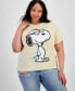 Фото #1 товара Trendy Plus Size Snoopy Graphic T-Shirt