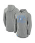 Men's Heather Gray North Carolina Tar Heels Blitz Hoodie Long Sleeve T-Shirt