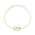 Фото #1 товара Romantic gold-plated bracelet with zircons BRC32Y