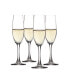 Фото #1 товара Salute Champagne Wine Glasses, Set of 4, 7.4 Oz